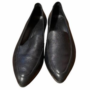 Ecco Black Leather Slip-On Loafers - Worn 1x - Size 39